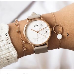 Cluse watch marble and rose gold